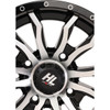 High Lifter #14HL21-1137 - Wheel - HL21 - Front/Rear - Gloss Black w/Machined - 14x7 - 4/137 - 4+3 (+10 mm)