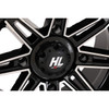 High Lifter #14HL22-1156 - Wheel - HL22 - Front/Rear - Gloss Black w/Machined - 14x7 - 4/156 - 4+3 (+10 mm)
