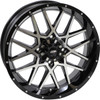 ITP #1822515546B - Wheel - Hurricane - Front/Rear - Black Machined - 18x6.5 - 4/137 - 4+2.5 (+10 mm)