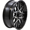 ITP #1822515546B - Wheel - Hurricane - Front/Rear - Black Machined - 18x6.5 - 4/137 - 4+2.5 (+10 mm)