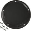 Joker Machine #06-966-1 - Derby Cover - Smooth - Black/Anodized - 5 Hole