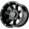 Moose Offroad - Wheel - 387X - Rear - Black - 12x8 - 4/136 - 4+4