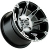 Moose Offroad - Wheel - 387X - Front - Machined Black - 14x7 - 4/156 - 4+3