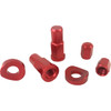 NO Toil #NTRK-004 - Rim Lock Nut/Spacer - Kit - Red