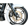 Paul Yaffe Bagger Nation #THICKY-OEM-14L-S - Thicky Front Fender - OEM 16"-19" Wheel - With Satin Adapters - HD Touring/Trike