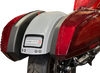 Bagger Nation #CRF-M8ST-LR-TB-B - The Fix Rear Fender - Black Frame Plate - Thunder Bolts - M8 Softail