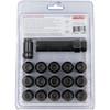 Raceline Wheels #RLUG-CS120B - Lug Nuts - Spline Socket - 1/2"-20 - with Spline Key - Black - 16 Pack