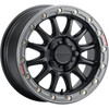 Raceline Wheels #A14BG-57012+53 - Wheel - Alpha - Front/Rear - Black/with Gun Metal Ring - 15x7 - 5/4.5 - 6+1 (+53 mm)