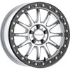 Raceline Wheels #A14SB-77037+25 - Wheel - Alpha - Front/Rear - Hyper Silver/with Black Ring - 17x7 - 4/137 - +25 mm