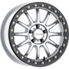 Raceline Wheels #A14SB-77056+25 - Wheel - Alpha - Front/Rear - Hyper Silver/with Black Ring - 17x7 - 4/156 - +25 mm