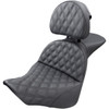 Saddlemen #818-27-030LS - Explorer Seat - Lattice Stitched - Backrest - FL/FX '18-'24