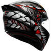 AGV #2118394003-044-S - K1 S Helmet - Lyzard - Matte Black/Gray/Red - Small