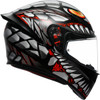 AGV #2118394003-044-S - K1 S Helmet - Lyzard - Matte Black/Gray/Red - Small