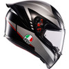 AGV #2118394003-034-XL - K1 S Helmet - Lap - Matte Black/Gray/Red - XL