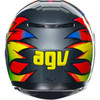 AGV #2118381004012L - K3 Helmet - Birdy 2.0 - Gray/Yellow/Red - Large