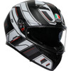 AGV #2118381004-019-XXL - K3 Helmet - Rivia - Matte Black/White - 2XL