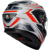 AGV #2118381004-020-XL - K3 Helmet - Space - Matte White/Red Fluo - XL