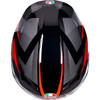 AGV #2118381004-018-S - K3 Helmet - Striga - Black/Gray/Red - Small