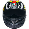 AGV #2118381004012M - K3 Helmet - Birdy 2.0 - Gray/Yellow/Red - Medium