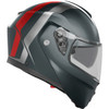 AGV #2118296002006XL - Streetmodular Helmet - Resia - Matte Gray/Silver/Red - XL
