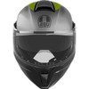 AGV #2118296002007L - Streetmodular Helmet - Resia - Matte Gray/Black/Yellow Fluo - Large