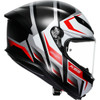 AGV #2118395002-025-XL - K6 S Helmet - Karve - Matte Black/White/Red - XL
