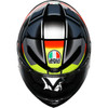 AGV #2118395002-026-S - K6 S Helmet - Erazer - Black/Red/Yellow Fluo - Small
