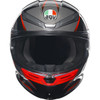 AGV #21183950020142X - K6 S Helmet - Slashcut - Black/Gray/Red - 2XL