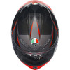 AGV #21183950020142X - K6 S Helmet - Slashcut - Black/Gray/Red - 2XL