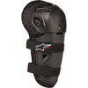 Alpinestars #6540724-13-OS - Youth Bionic Action Kickstart Guards - Knee - Black/Red