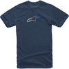 Alpinestars #12137253070M - Ageless Rake T-Shirt - Navy - Medium