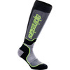 Alpinestars #4702324-175-M - MX Plus Socks - Black/Gray/Yellow - Medium