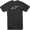 Alpinestars #10327203010872X - Ageless T-Shirt - Black/Mint - 2XL