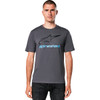 Alpinestars #1214-73106-1818-L - Always 2.0 CSF T-Shirt - Charcoal/Black/Blue - Large
