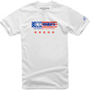 Alpinestars #12137261020M - USA Again T-Shirt - White - Medium