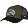 Alpinestars #1211810136910OS - Flag Snapback Hat - Military/Black - One Size