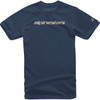 Alpinestars #1212720207128M - Linear Wordmark T-Shirt - Navy/Stone - Medium