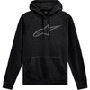 Alpinestars #1244-52000-1011-XL - Ageless V3 Pullover Hoodie - Black/Gray - XL