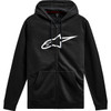 Alpinestars #1244-51490-1020-L - Ageless V3 Zip Hoodie - Black/White - Large