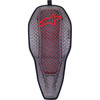 Alpinestars #6526323-003-S - Nucleon Flex PROi Full Back Protector Insert - Transparent Smoke/Red - Small