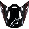 Alpinestars #8980123-1188-OS - Supertech M10 Visor - Solid - Gloss Black Carbon