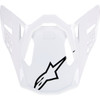 Alpinestars #8980123-2180-OS - Supertech M10 Visor - Solid - Gloss White