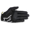 Alpinestars #3567717-125-M - SMX-2 Air Carbon V2 Gloves - Black/White/Fluo Yellow - Medium