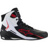 Alpinestars #2510425-123-95 - Faster-4 Shoes - Black/White/Red - US 9.5