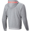 Alpinestars #4200325-9199-S - Chrome v2 Sport Hoodie - Heather Gray/Red Fluo - Small