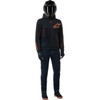 Alpinestars #4200425-1030-2XL - Chrome Air Sport Hoodie - Black/Red Fluo - 2XL