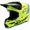 Alpinestars #8301825-5017-YS - Youth SM3 Helmet - Radium - Gloss Yellow Fluo/Black/Blue - Small