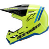 Alpinestars #8301825-5017-YS - Youth SM3 Helmet - Radium - Gloss Yellow Fluo/Black/Blue - Small