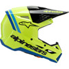 Alpinestars #8301825-5017-YM - Youth SM3 Helmet - Radium - Gloss Yellow Fluo/Black/Blue - Medium
