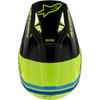 Alpinestars #8301825-5017-YM - Youth SM3 Helmet - Radium - Gloss Yellow Fluo/Black/Blue - Medium